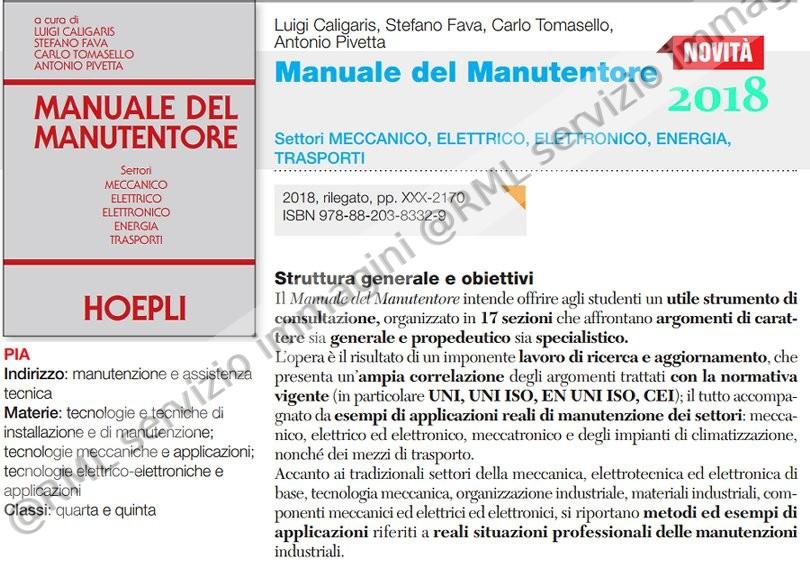 MANUALE DEL MANUTENTORE